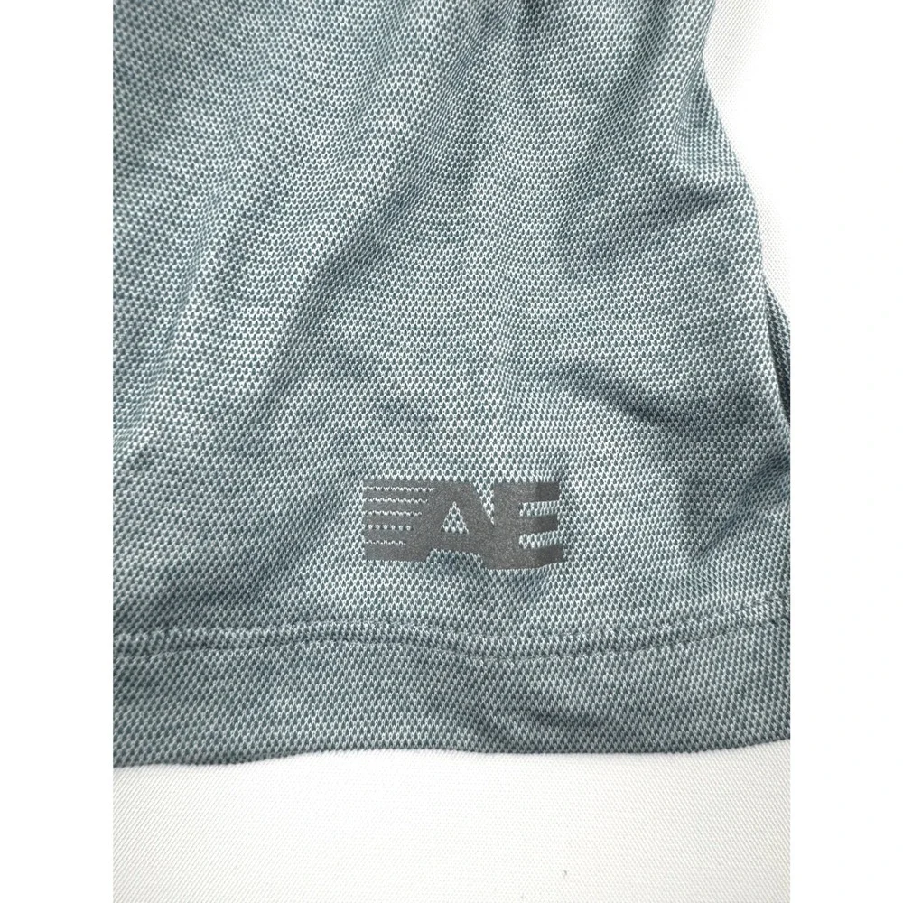 American Eagle Outfitters Mens Blue Gray Polo Shirt Size XXXL‎ Tall NWT